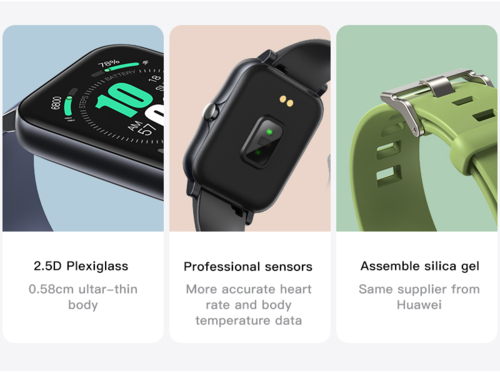 Montre Connectée Sport Étanche IP68 - Écran Tactile 1.7" - Suivi Santé Complet