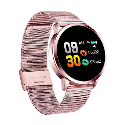 Montre Connectée Q8/Q9 OLED Bluetooth Étanche - Acier Inoxydable