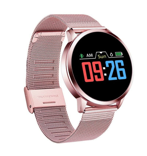 Montre Connectée Q8/Q9 OLED Bluetooth Étanche - Acier Inoxydable