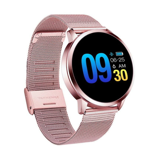 Montre Connectée Q8/Q9 OLED Bluetooth Étanche - Acier Inoxydable