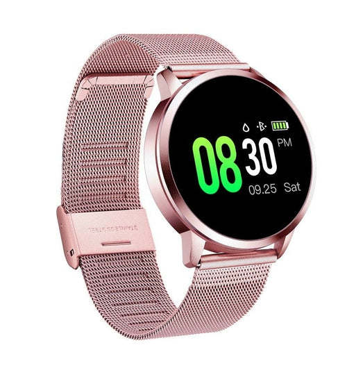 Montre Connectée Q8/Q9 OLED Bluetooth Étanche - Acier Inoxydable